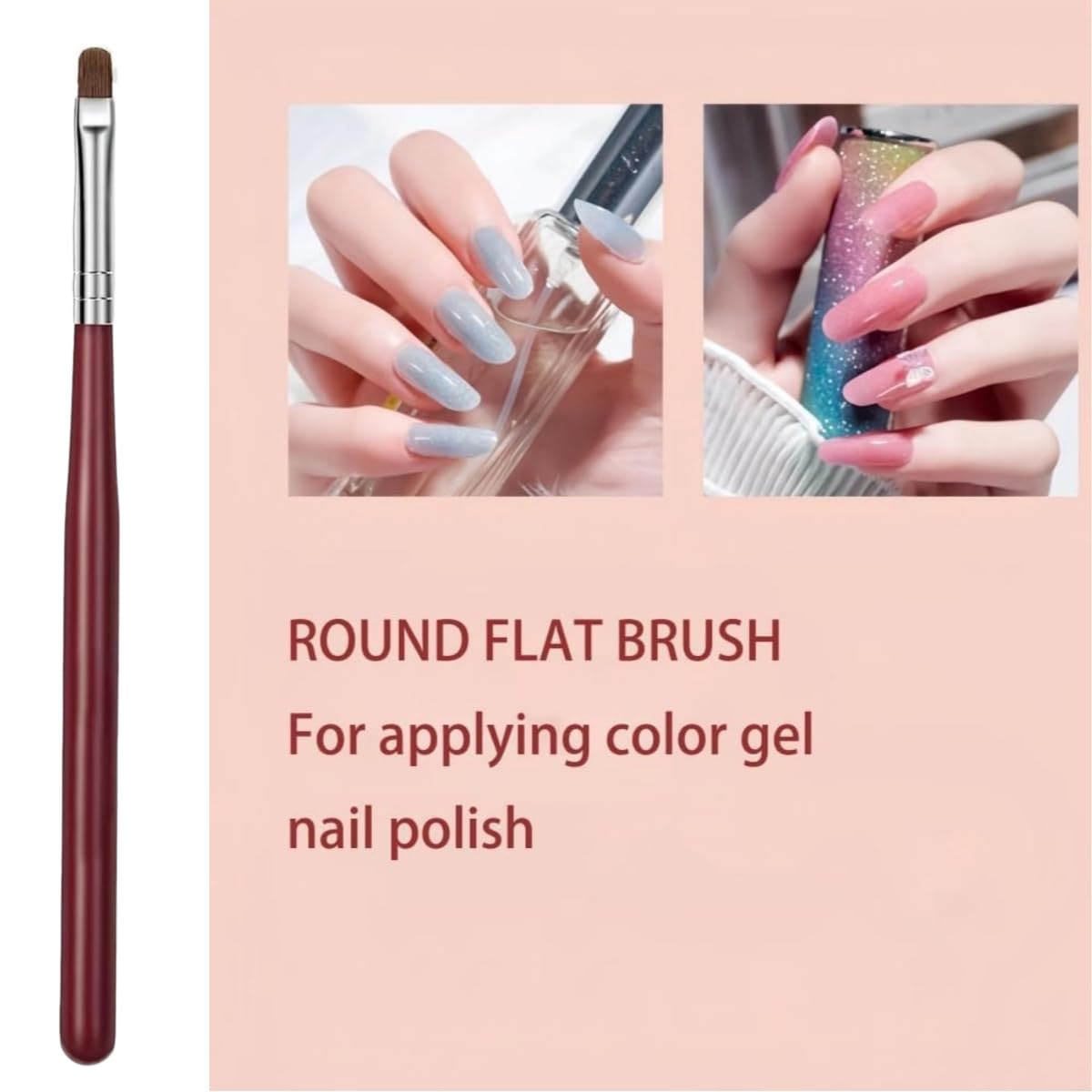 Faiteary builder gel brush assists with sculpting nails and extensions.