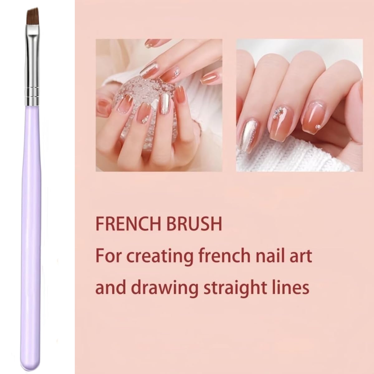 Faiteary nail liner brush for sharp, clean edge lines in manicures.