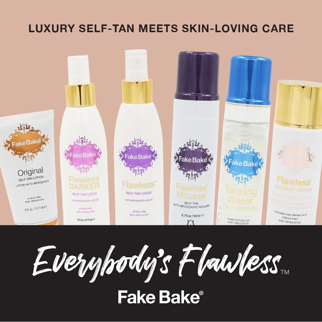 Fake Bake Flawless suitable for fair, medium, and dark tones.