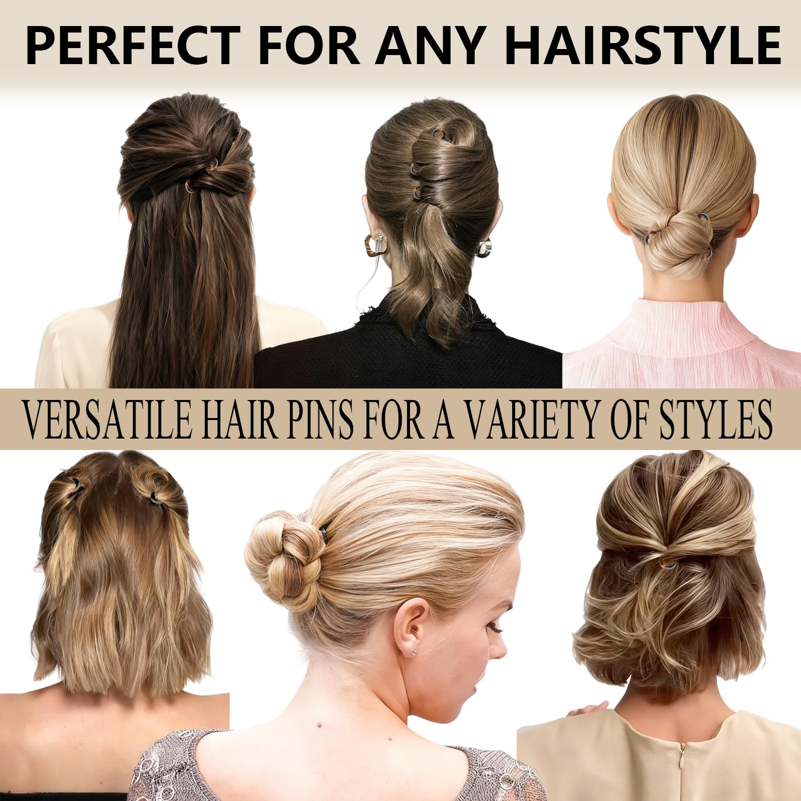 Alfiler Fallinlocks para recogidos, trenzas y moños fáciles de lograr.