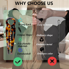 Alfiler Fallinlocks suave para evitar enganches y cuidar el cabello.