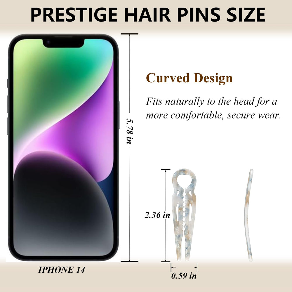 Fallinlocks double-notch locking system ensures lasting hold for all-day styling.
