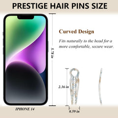 Fallinlocks double-notch locking system ensures lasting hold for all-day styling.