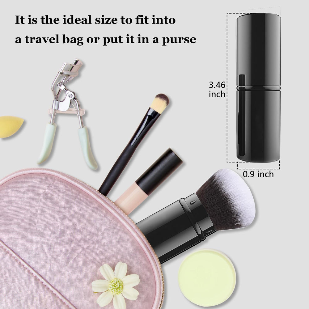 Falliny travel-ready brush in purse enabling quick touch-ups