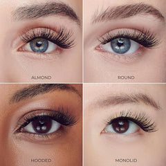 FALSCARA featherlight lashes close-up showing invisible band illusion