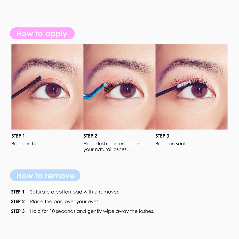 FALSCARA InfuseBond contains Biotin and Vitamin C for lash health.