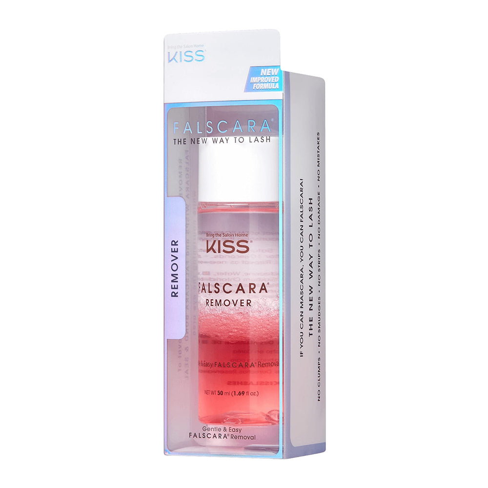 FALSCARA KISS remover packaging travel-friendly option.