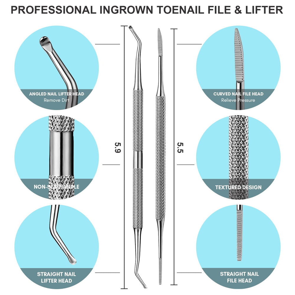 FAMILIFE ingrown toenail lifter lifts debris for clean, quick treatment