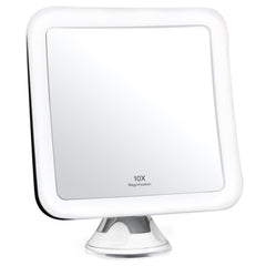 Fancii 10X magnifying lighted mirror close-up for precise makeup application