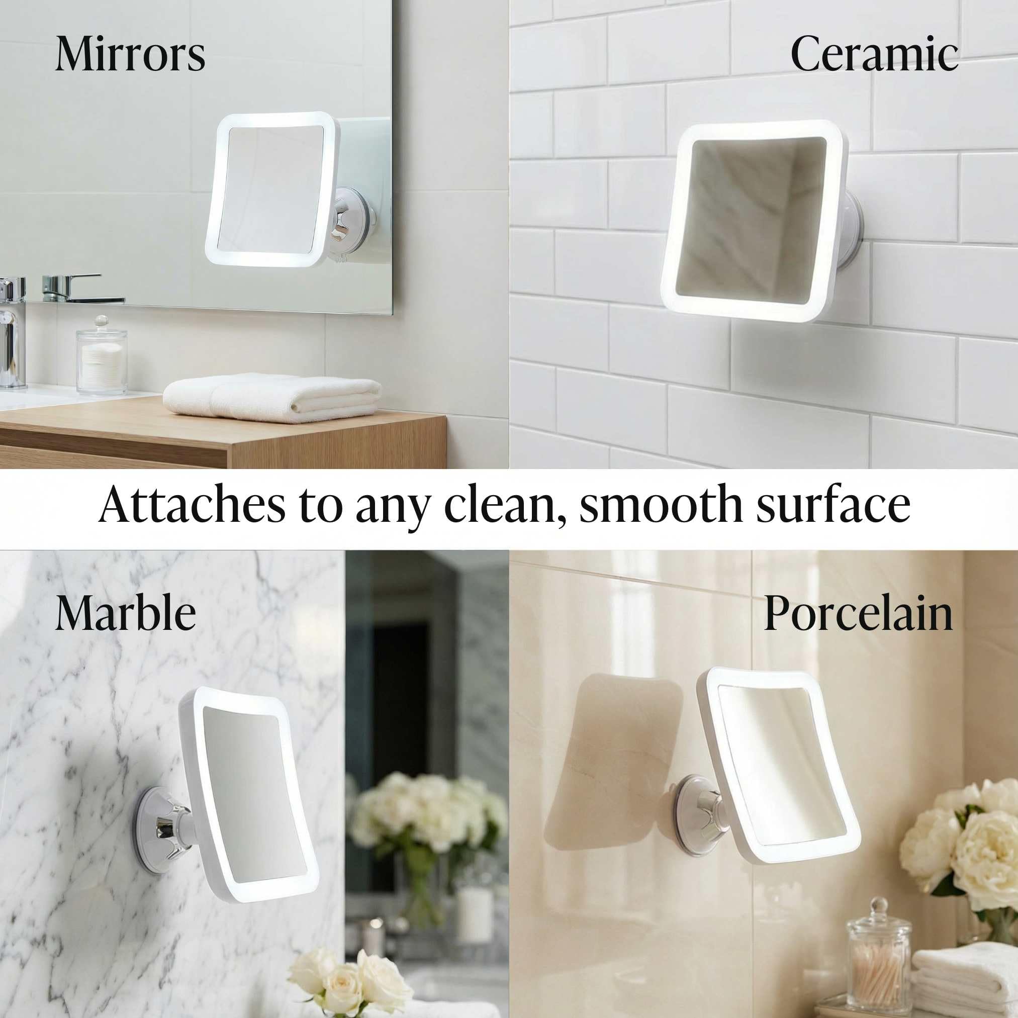 Fancii distortion-free glass reflecting true detail during grooming