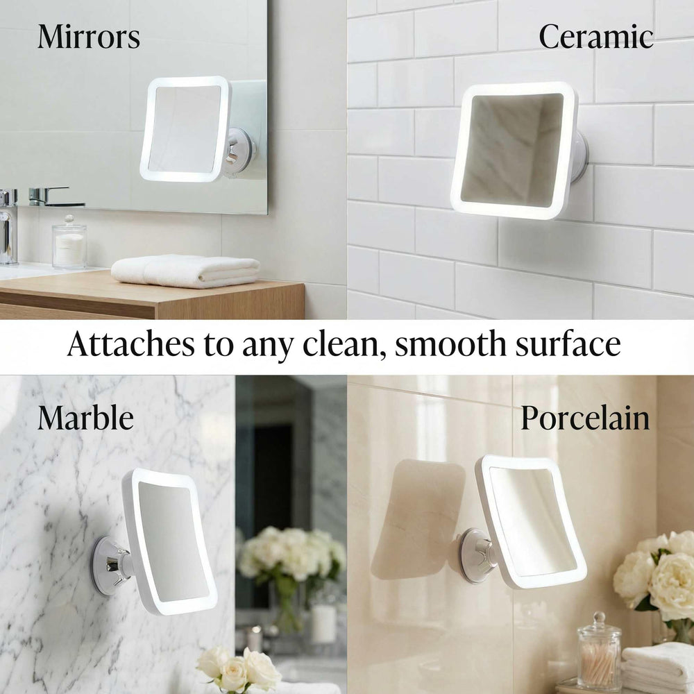 Fancii distortion-free glass reflecting true detail during grooming