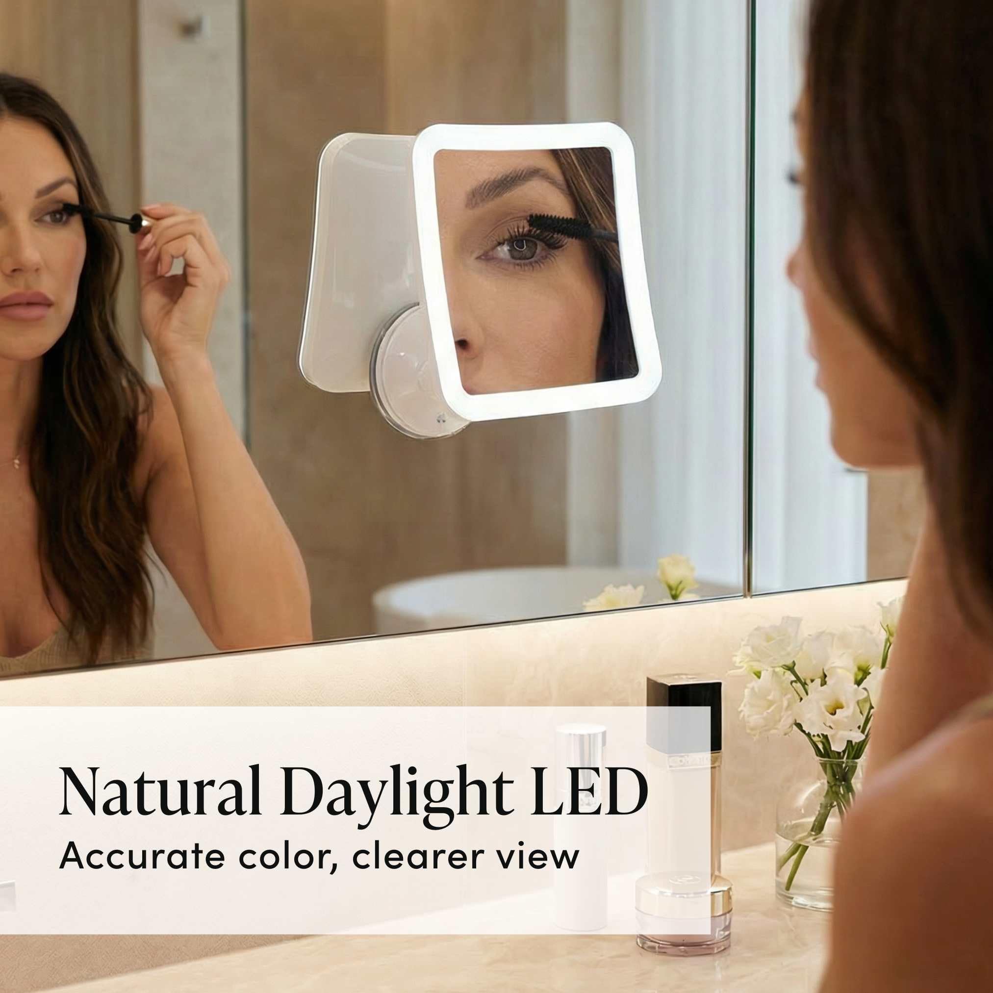 Fancii square vanity mirror design for compact spaces