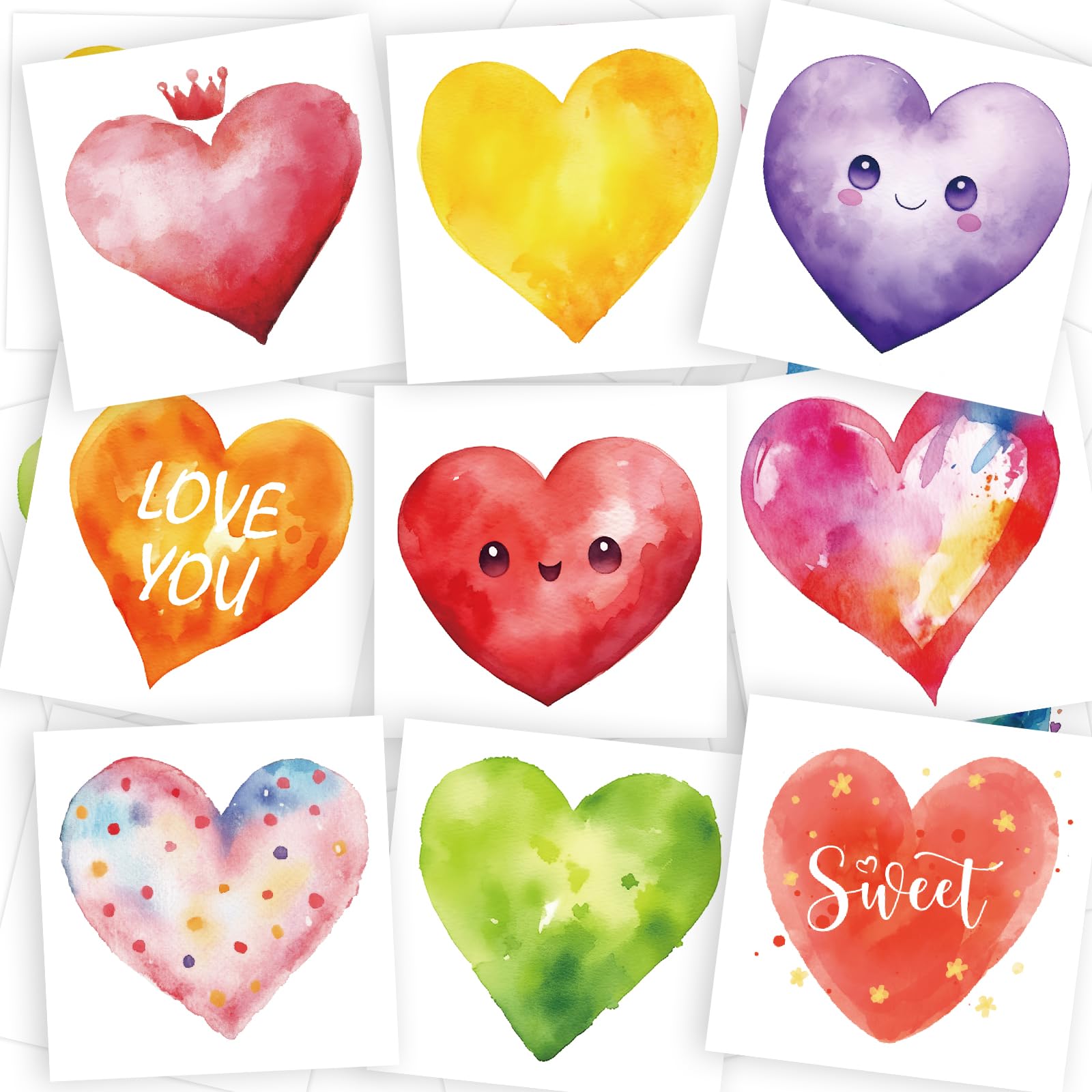 Tatuajes Fancy Land: corazón colección 140 para fiestas y recompensas.
