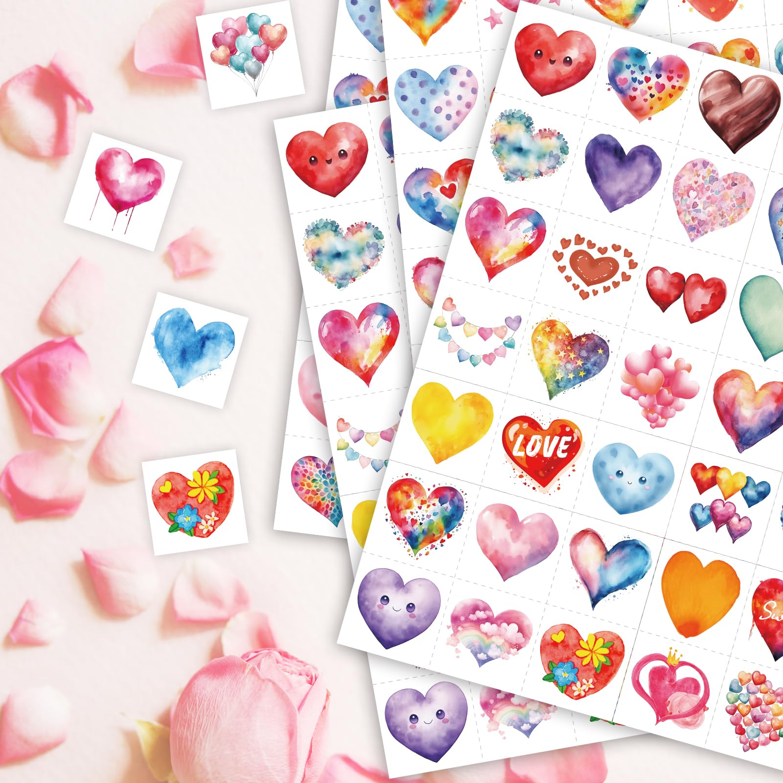Tatuajes Fancy Land: diseños con mensajes dulces para tarjetas.