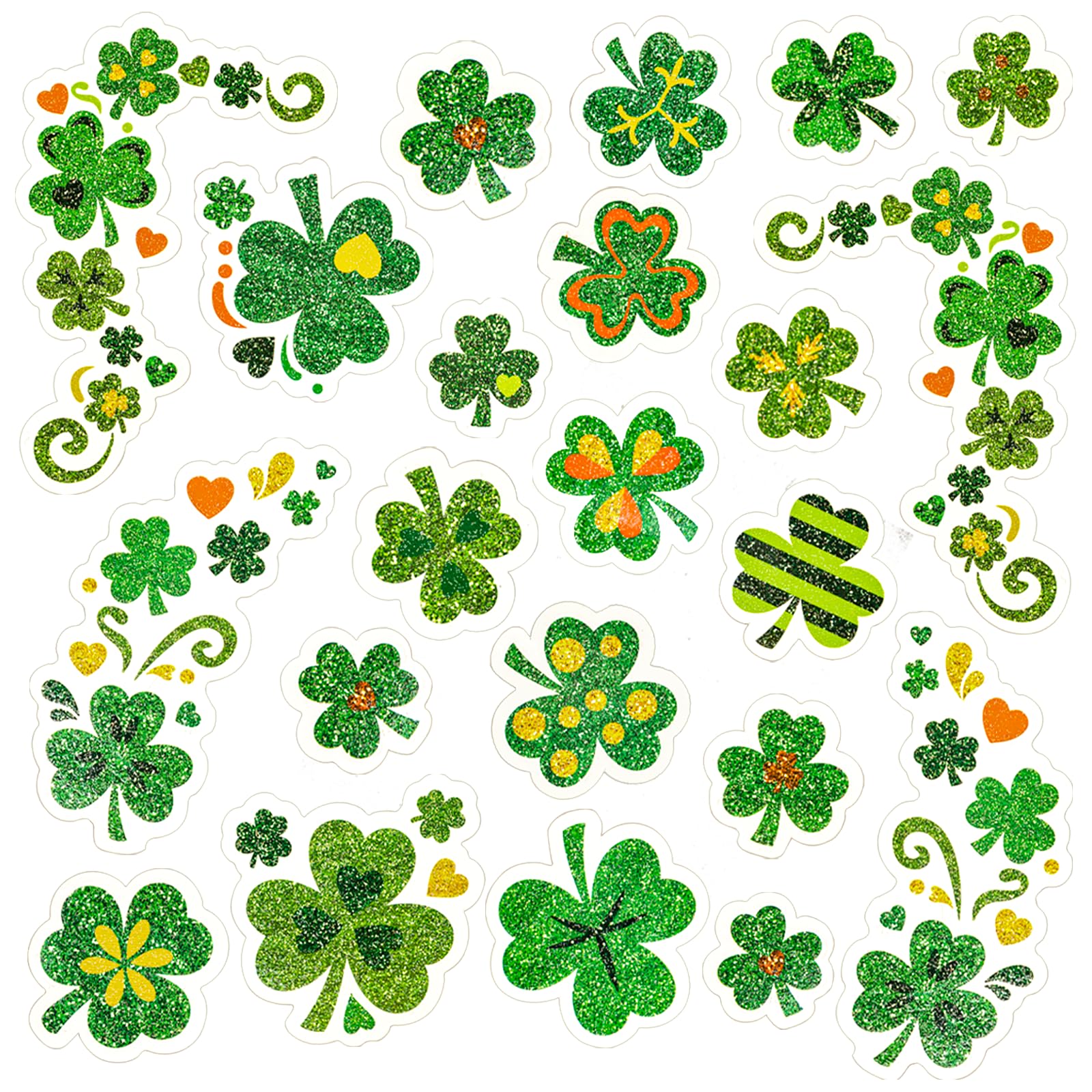 Tatuajes Fancy Land de trébol brillante para Día de San Patricio, ideales para cara y cuerpo