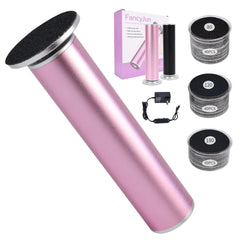 FancyJun electric foot callus remover front view shows a comfortable grip for precise exfoliation.