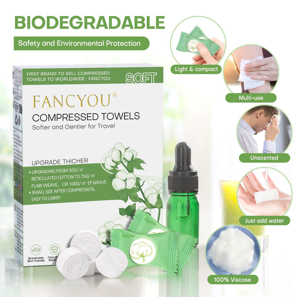 Biodegradable, eco-friendly Fancyou towels