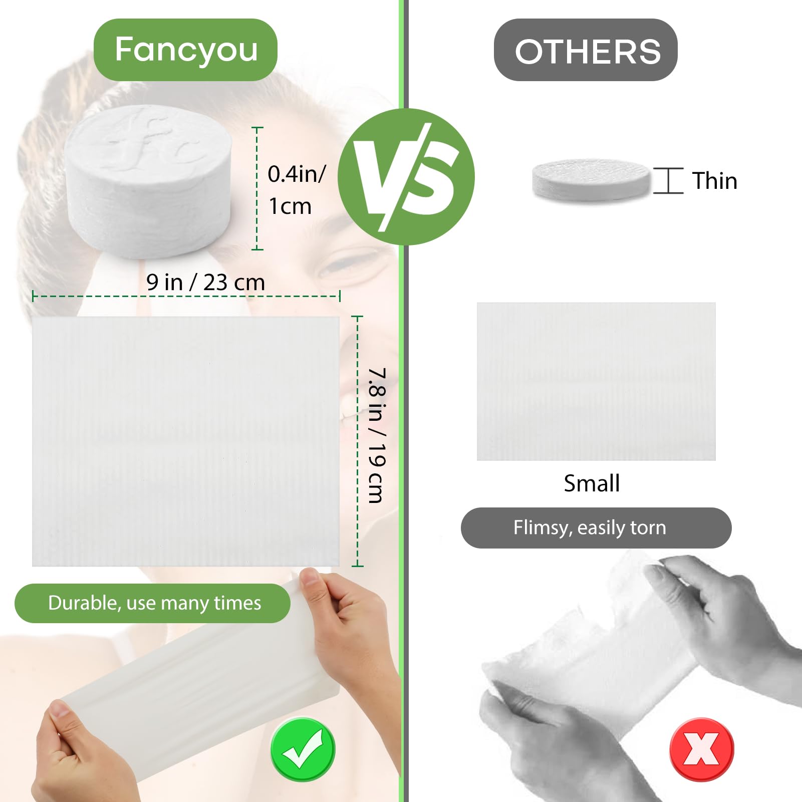 Individually wrapped Fancyou towels for hygienic travel