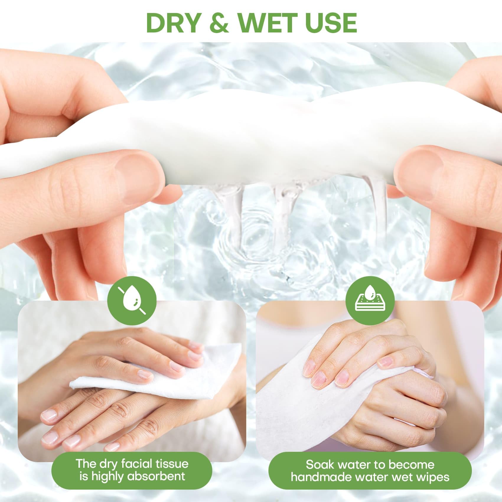 Fancyou disposable cloth for on-the-go refreshment and cleansing.