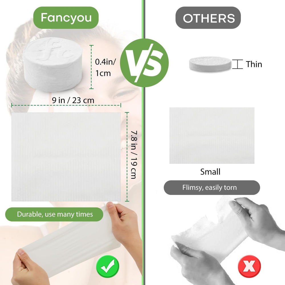 Fancyou towel expansion full size on expansion for efficient cleansing.