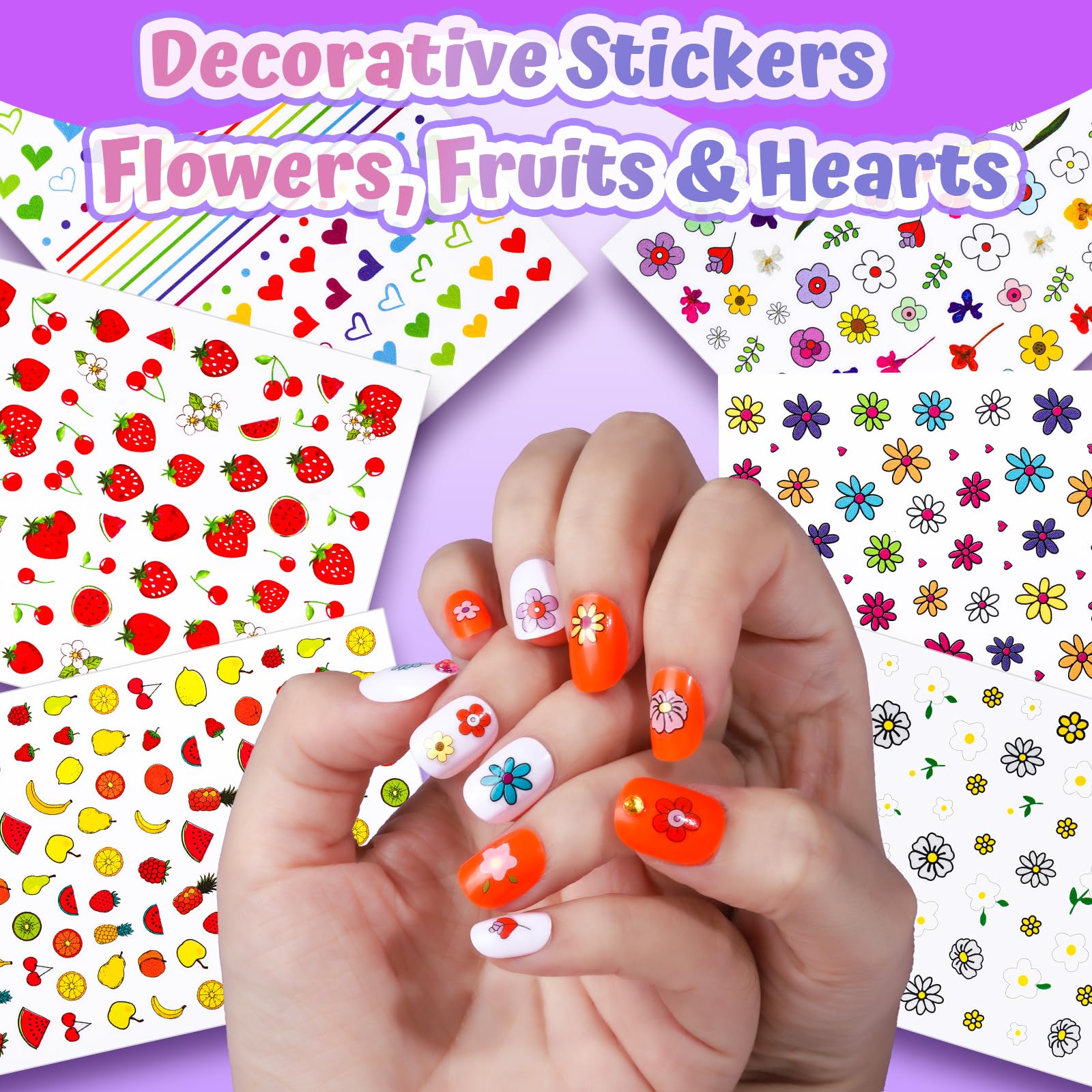 FANDAMEI 3D rhinestones in mermaid and geometric shapes catching light
