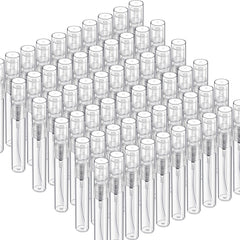 Fandamei 60pcs 5ml mini bottles clear, ideal for portable perfume samples.
