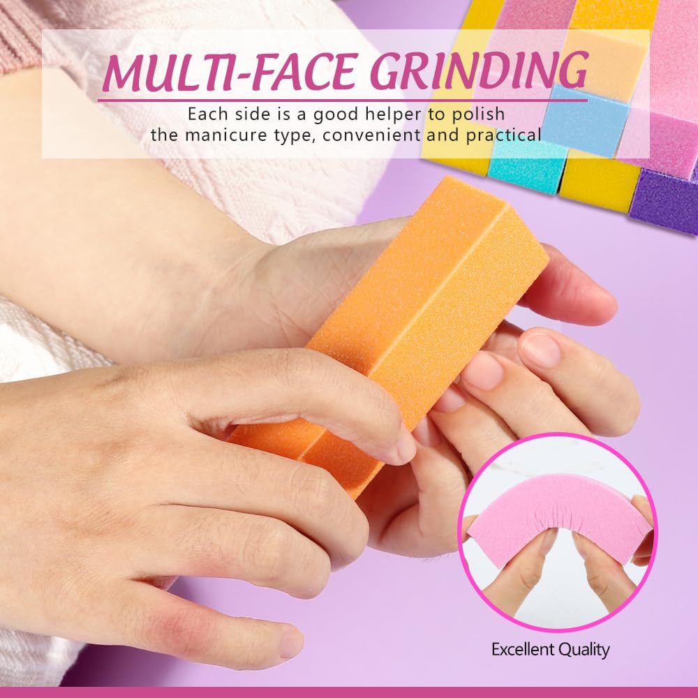 Fandamei 7-way buffer with seven surfaces for progressive filing and buffing