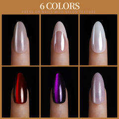 Fandamei red cat eye nails add bold allure for celebrations