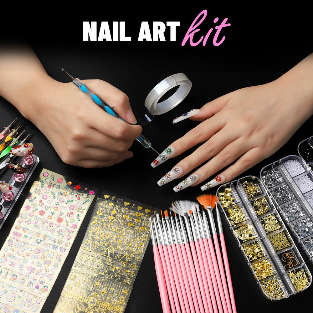 Fandamei almond false nail tips in 12 sizes for a perfect fit.