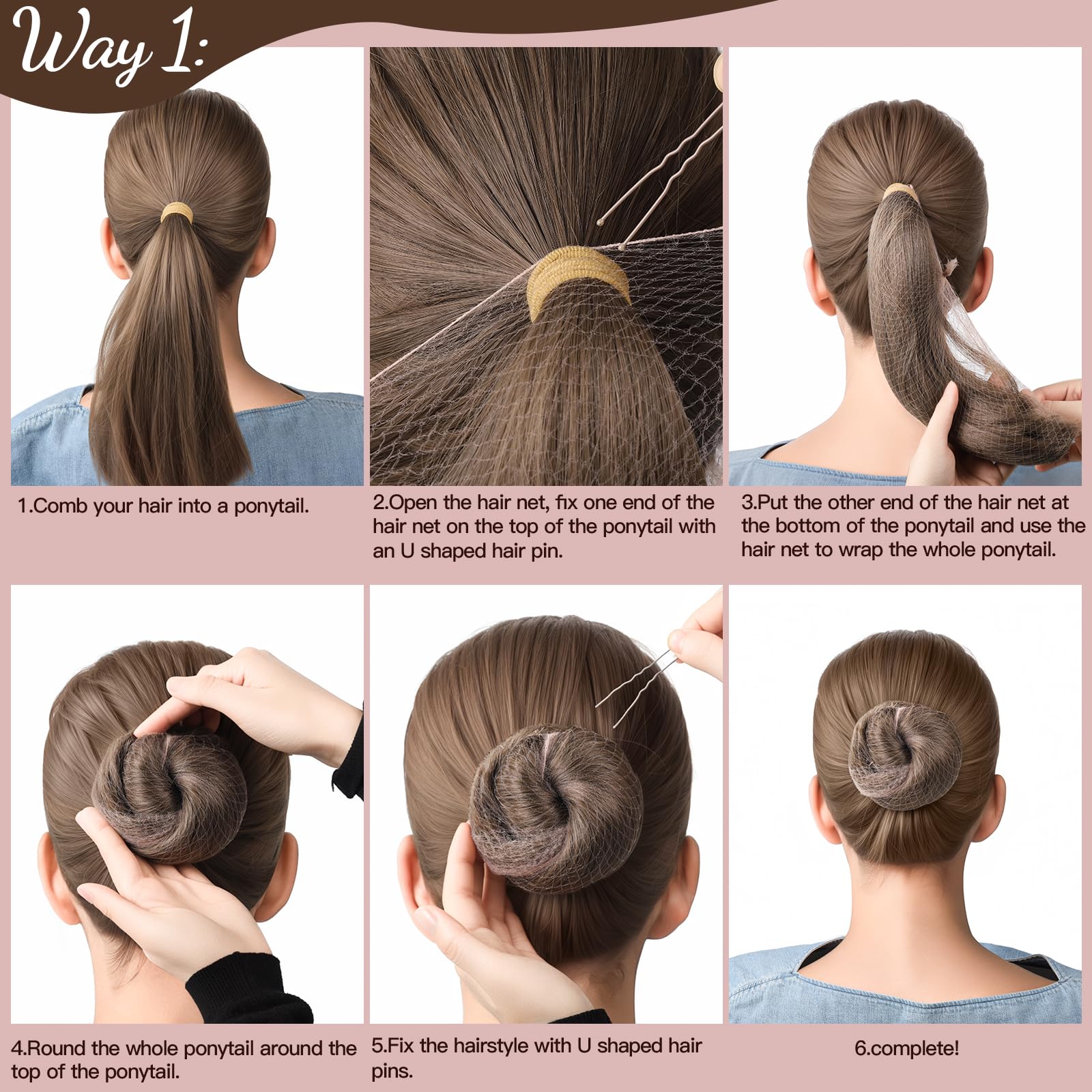 Fandamei ballet and dance hair set for performance ready styling.