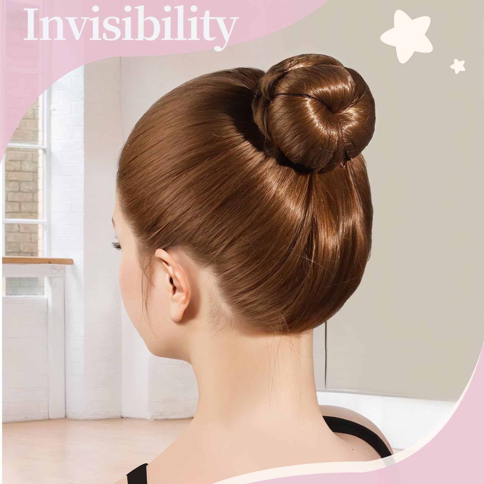 Fandamei breathable nylon mesh hair net for gentle styling.