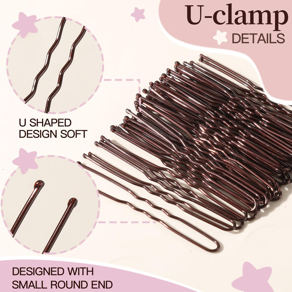 Fandamei brown hair nets kit for quick, tidy updos.