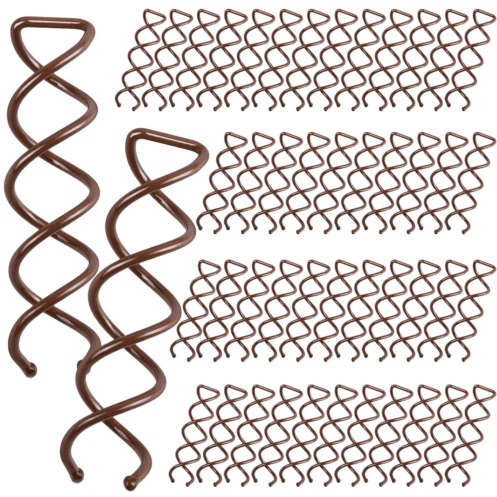 FANDAMEI brown spiral hair pin grips hair securely for elegant buns