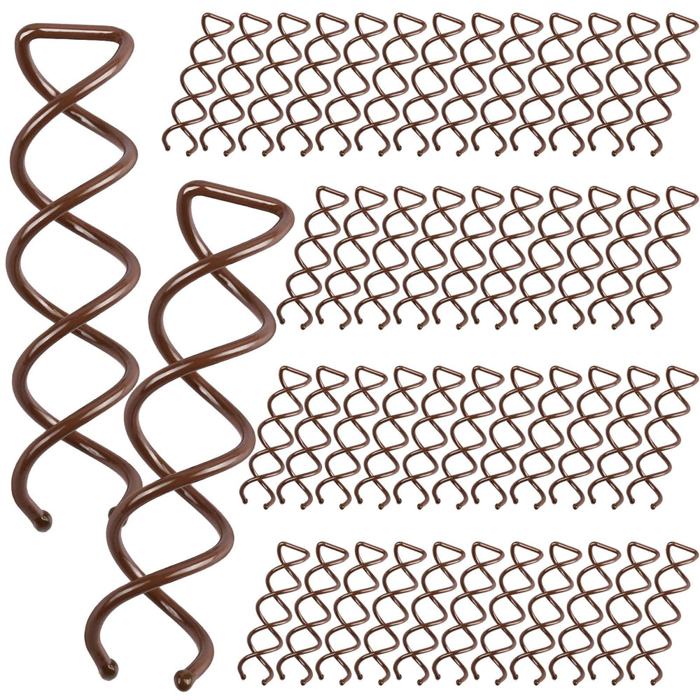 FANDAMEI brown spiral hair pin grips hair securely for elegant buns