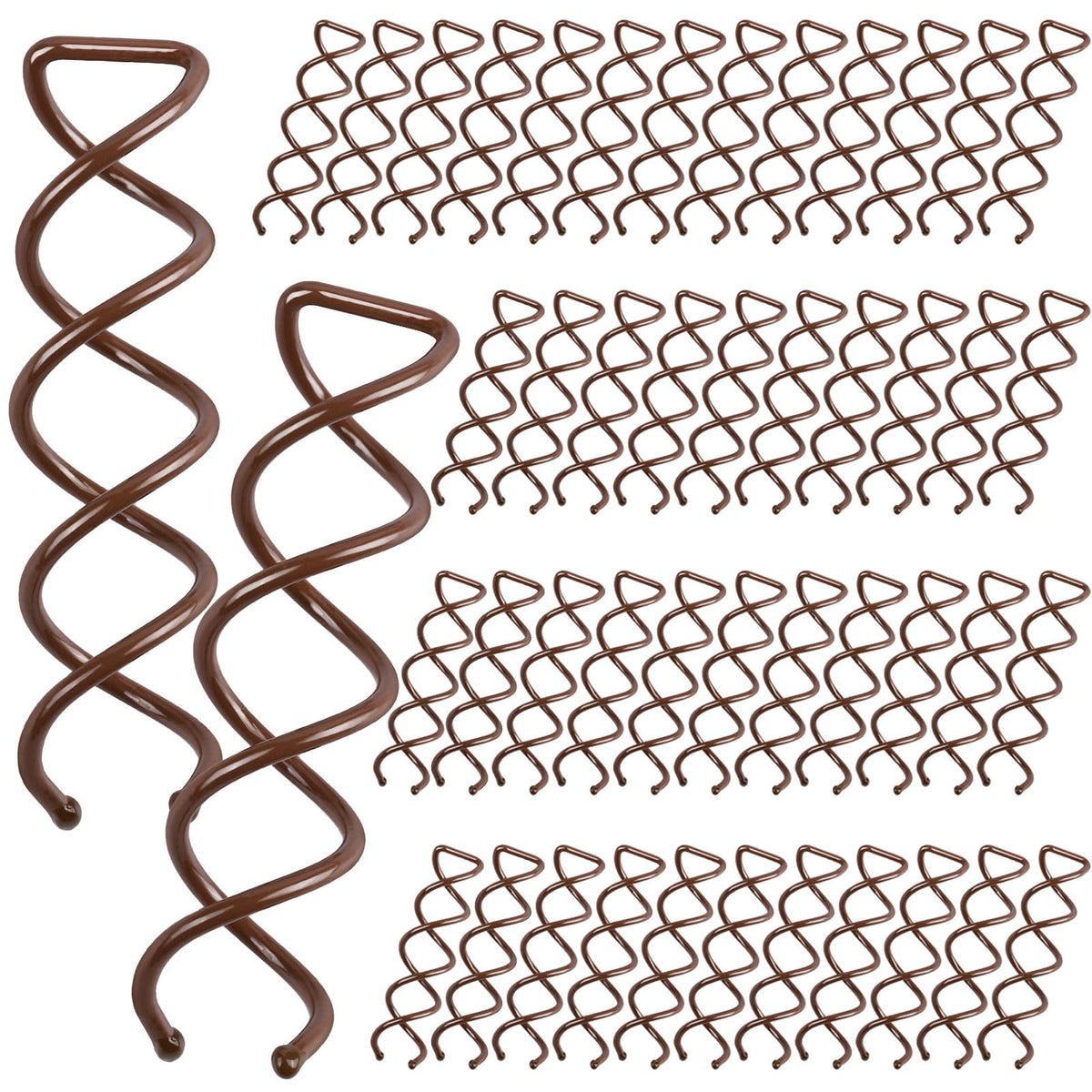 FANDAMEI brown spiral hair pin grips hair securely for elegant buns
