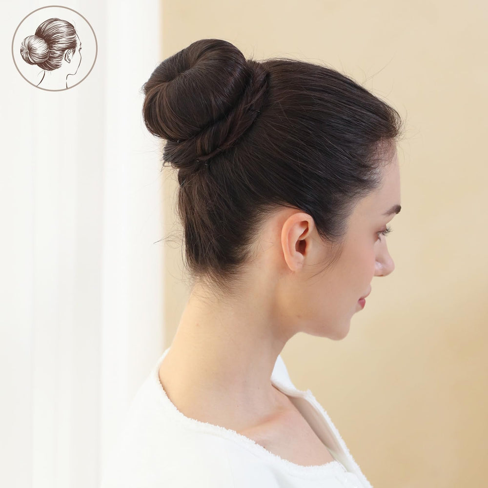 FANDAMEI brown spiral pins help create secure buns for formal looks