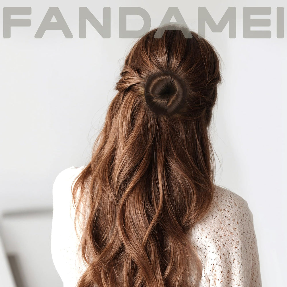 Fandamei bun-making in action for fast, tidy hair
