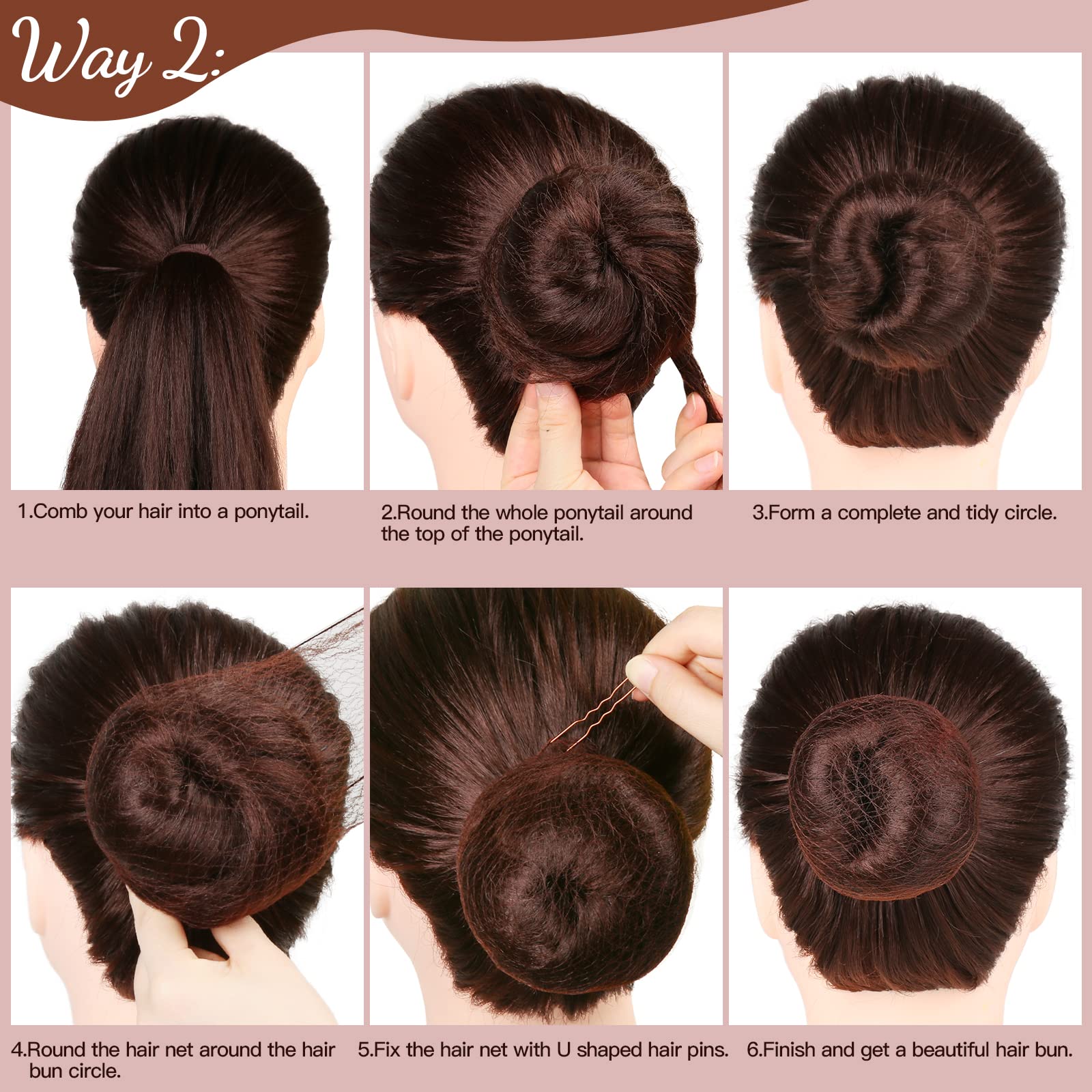 Fandamei bun maker tools support neat bun for events