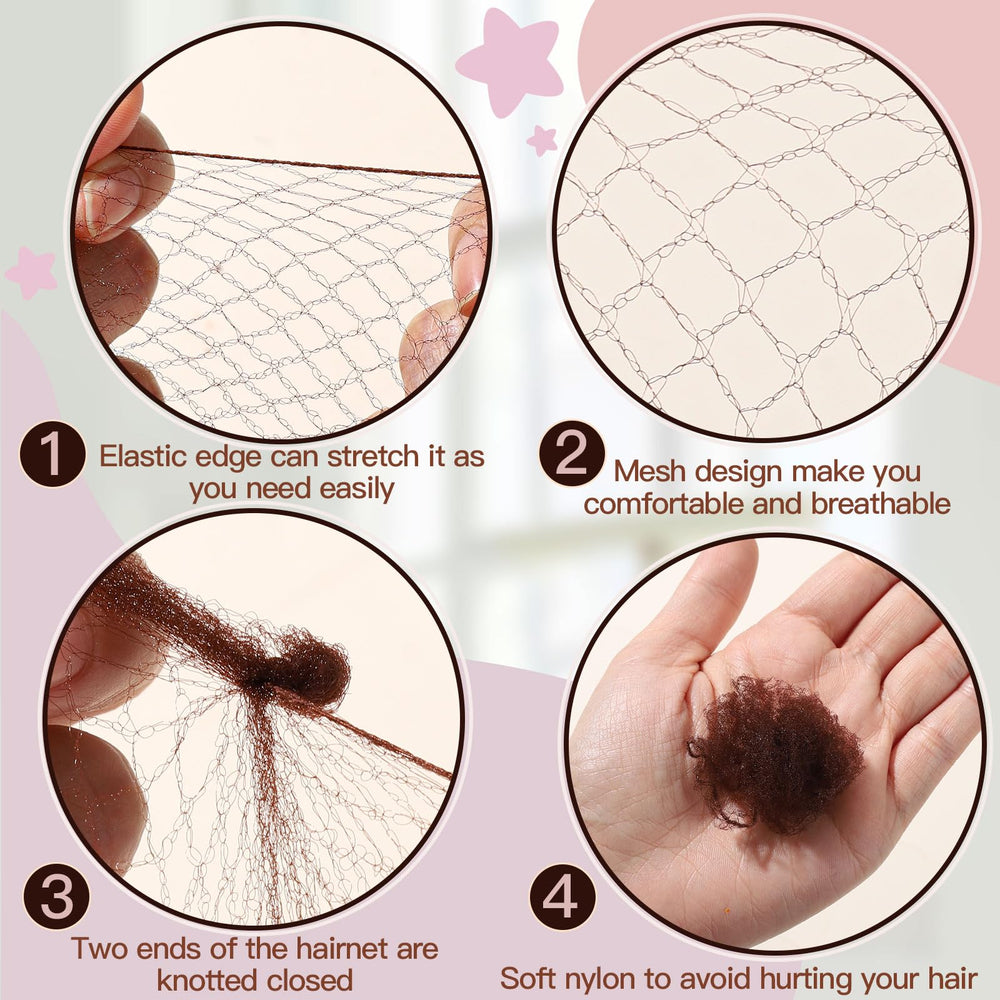Fandamei 30cm bun net designed for kids' ballet buns.
