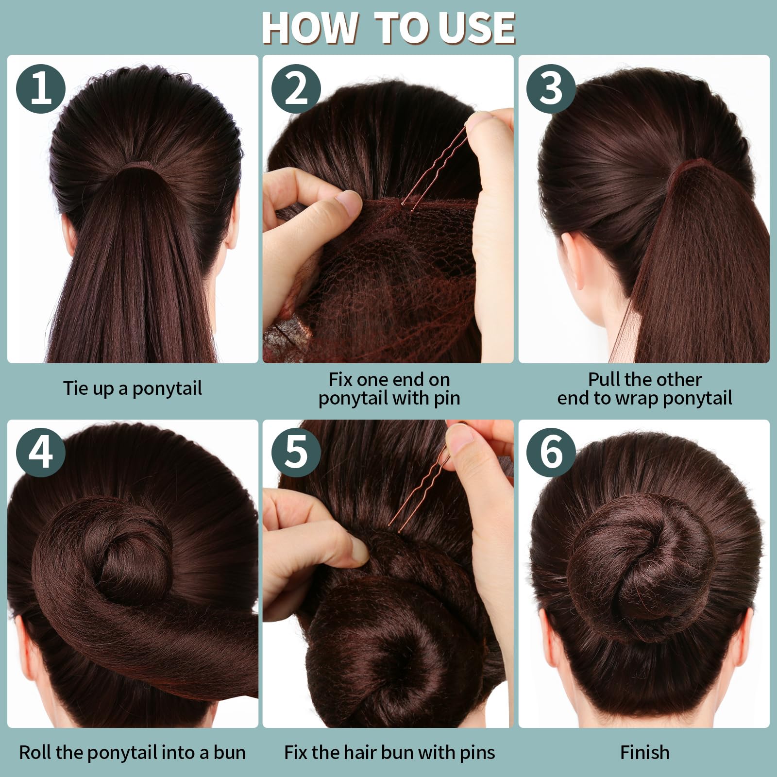 FANDAMEI bun styling kit supports versatile looks for kids.