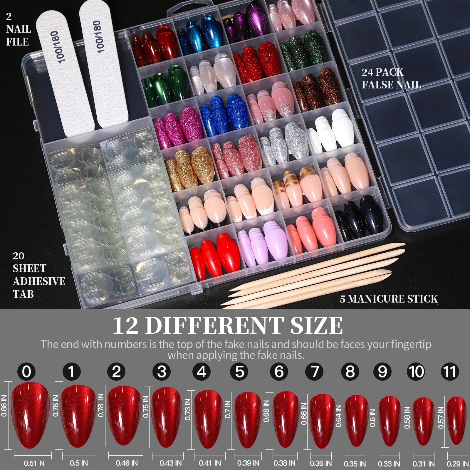 Fandamei caja clip para uñas, almacenamiento práctico para viaje.