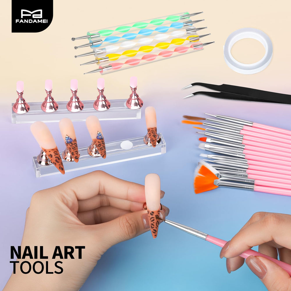 Fandamei complete nail art tools kit for versatile designs.