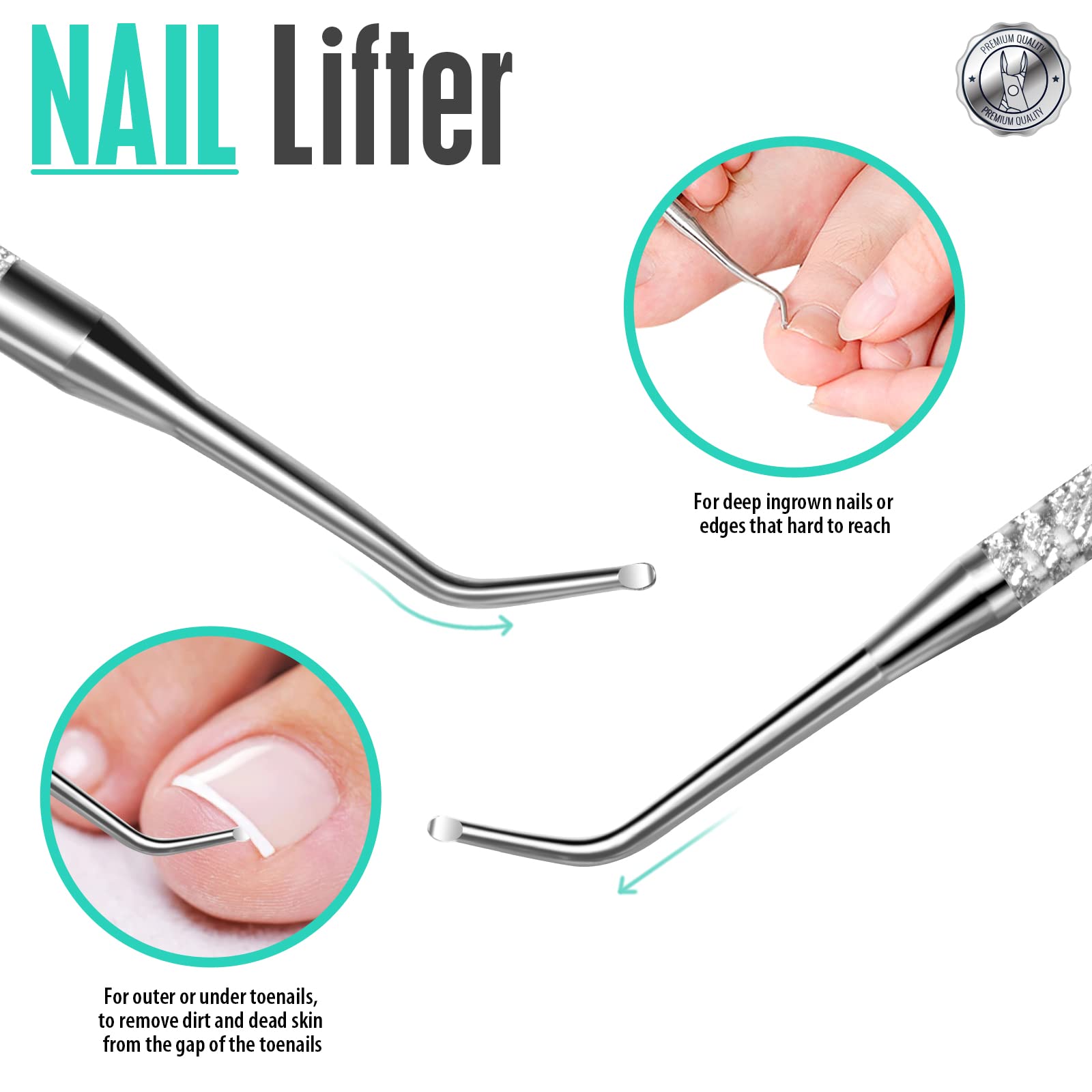 Fandamei cuticle nippers ergonomic design for comfortable use.