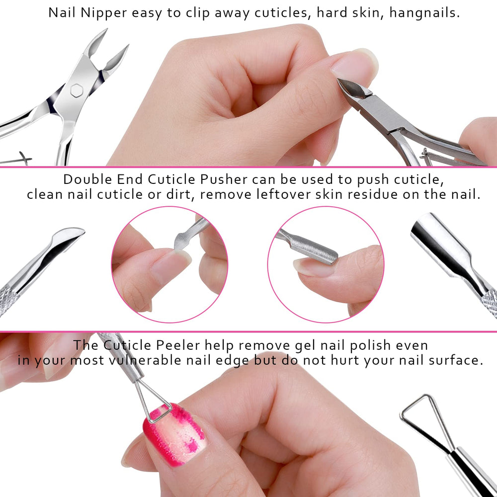Fandamei cuticle-peeler safely removes gel polish at edges.
