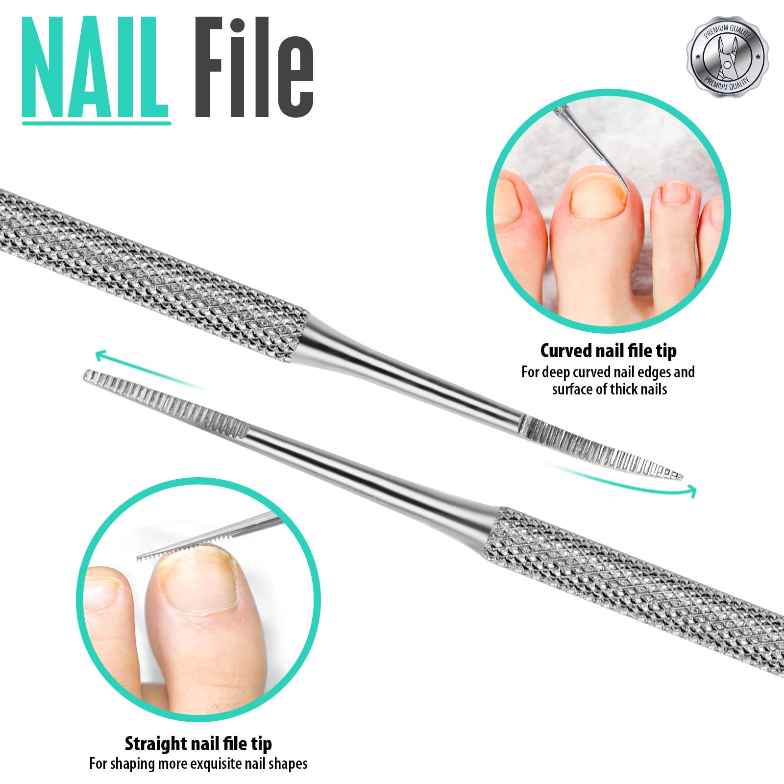 Fandamei cuticle trimmer protective cap for safe storage.