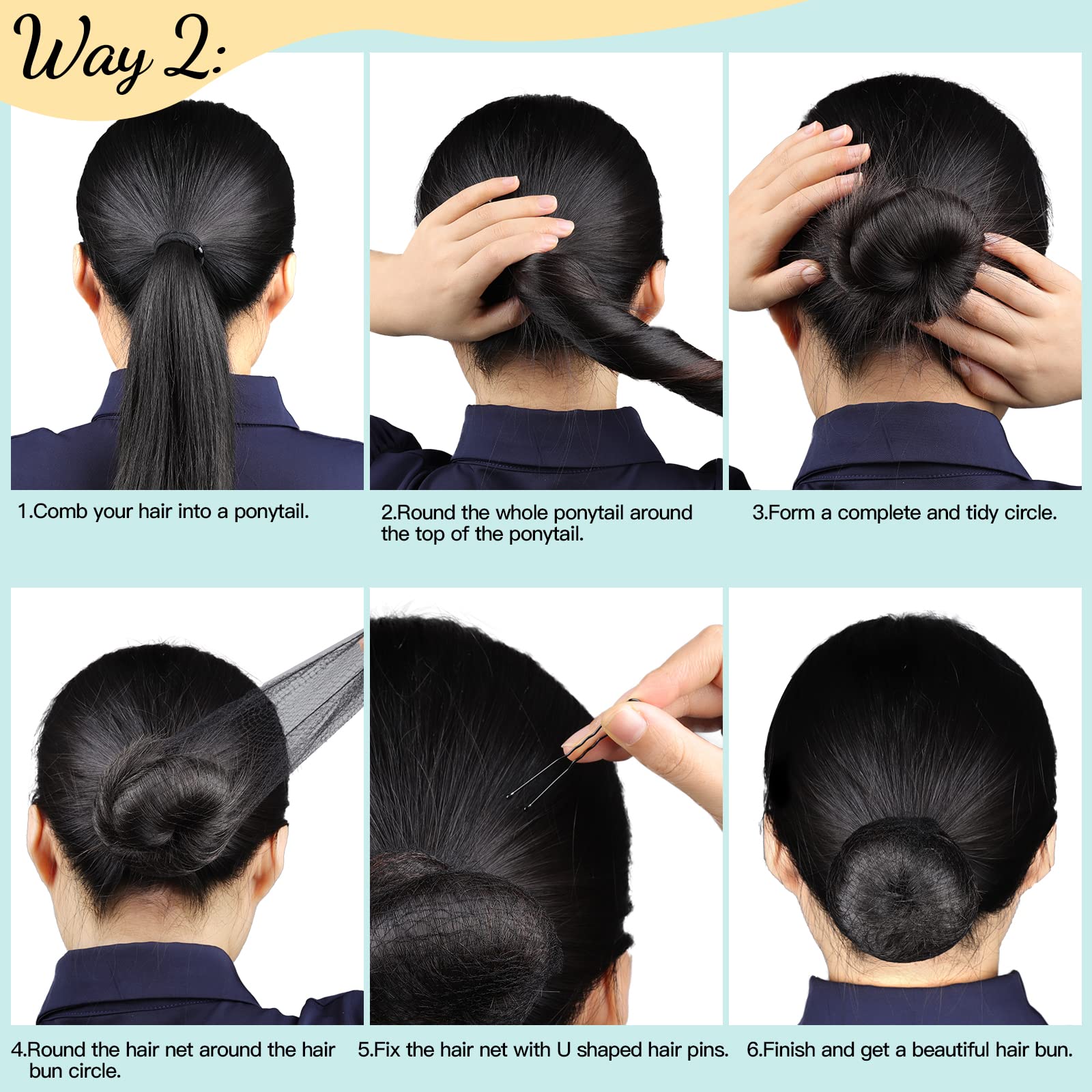 Ideal for ballet and daily styling to control strands with Fandamei pins.