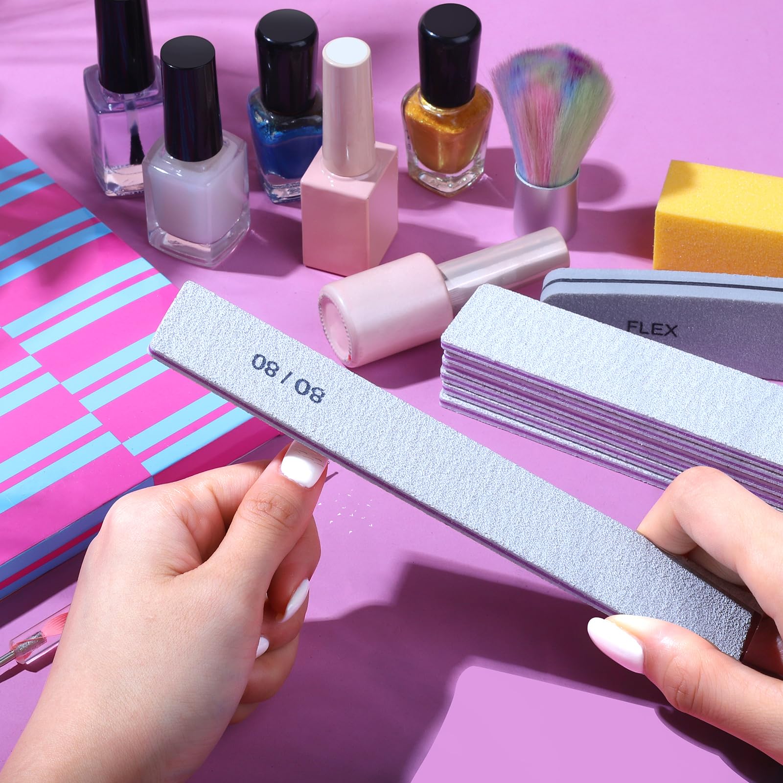 Suitable for natural and artificial nails at home or in salon.