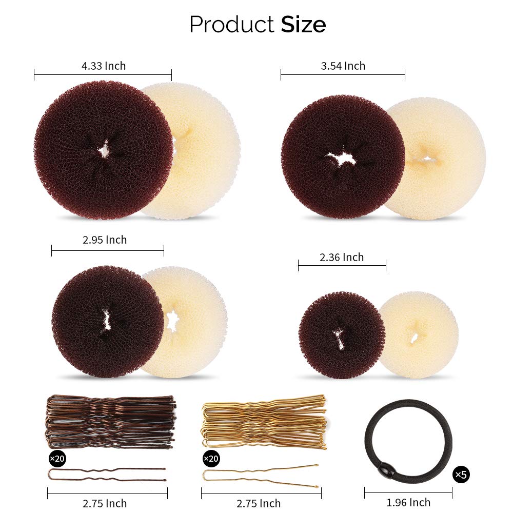 Fandamei medium donut bun maker for versatile styles