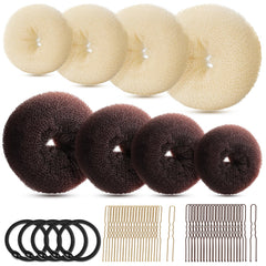 Fandamei donut bun maker set packaging shows complete styling kit