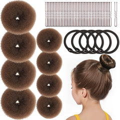 FANDAMEI donut bun makers for kids, compact set for quick updos